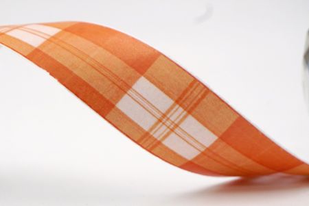 Verbranntes Orange Gingham Karomuster Band_AI